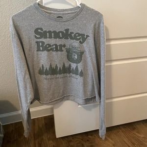 Smokey Bear Cropped Long Sleeve